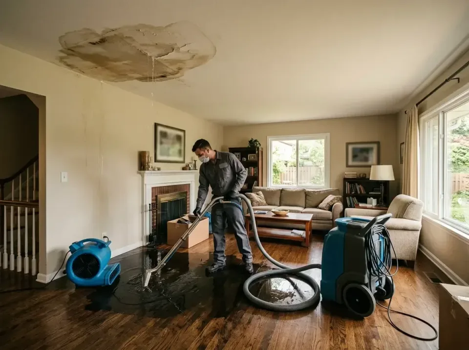 attic-pipe-burst-ceiling-drip-008 — frequently asked questions, Water Damage Restoration & Carpet Care in Sun Prairie, WI